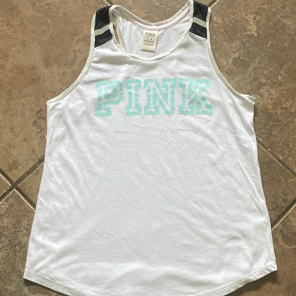 Pink Victoria’s Secret razor back tank top
